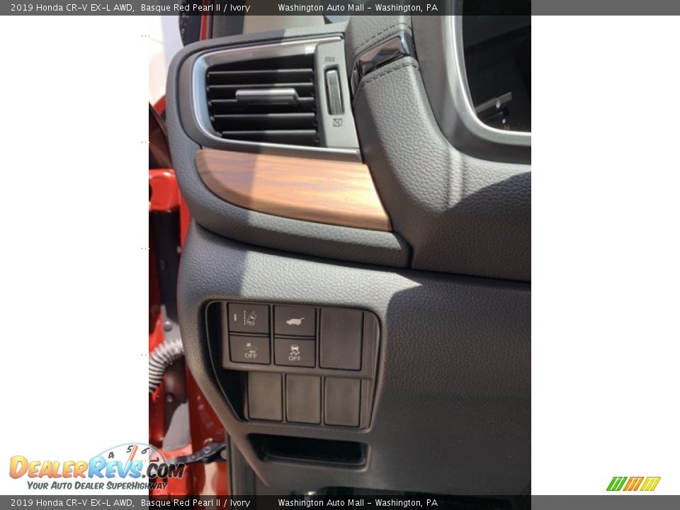 2019 Honda CR-V EX-L AWD Basque Red Pearl II / Ivory Photo #12