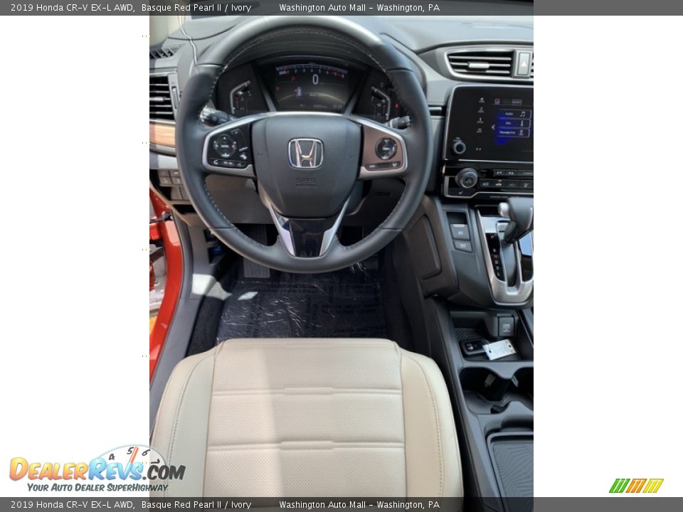 2019 Honda CR-V EX-L AWD Basque Red Pearl II / Ivory Photo #13