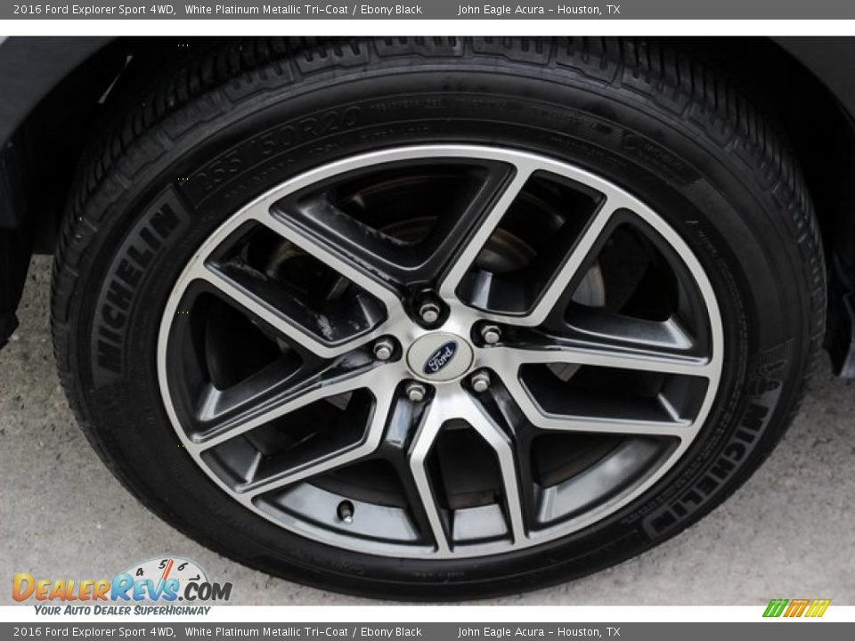 2016 Ford Explorer Sport 4WD White Platinum Metallic Tri-Coat / Ebony Black Photo #11