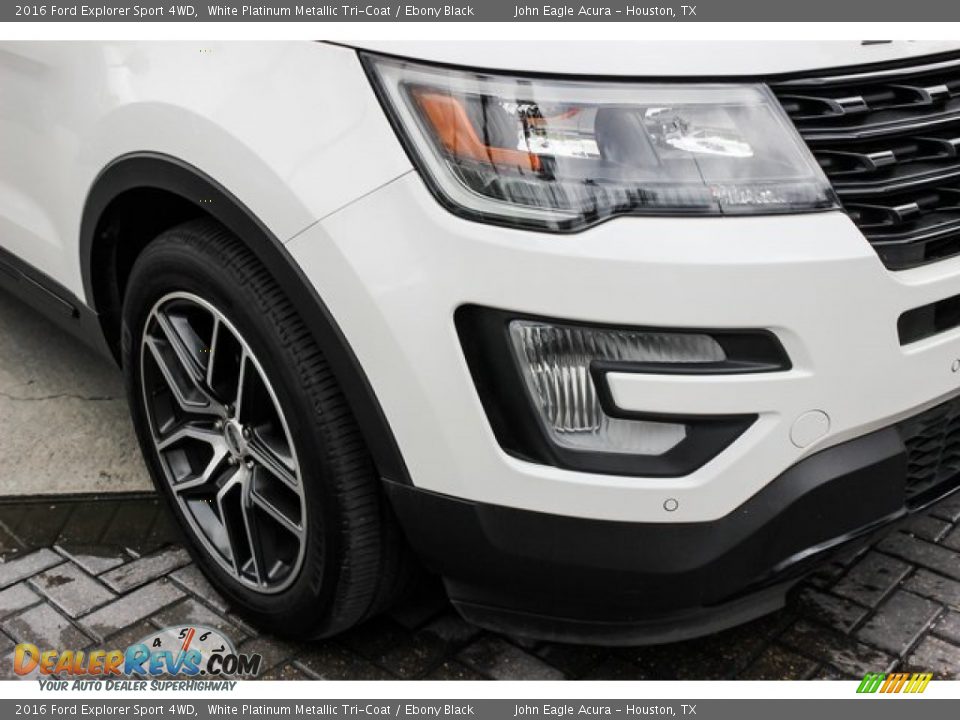 2016 Ford Explorer Sport 4WD White Platinum Metallic Tri-Coat / Ebony Black Photo #12