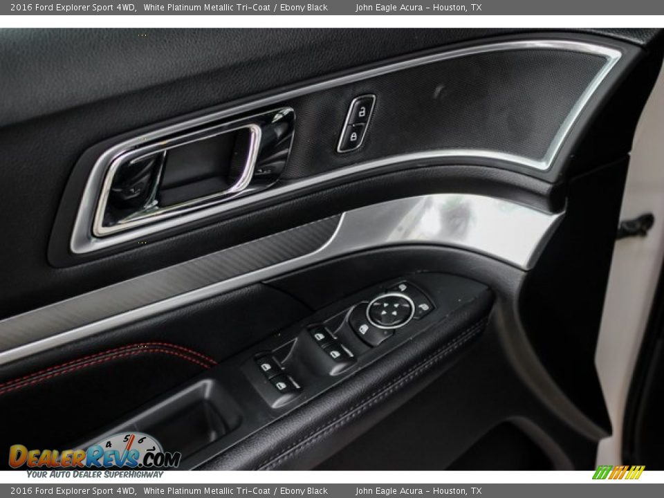 2016 Ford Explorer Sport 4WD White Platinum Metallic Tri-Coat / Ebony Black Photo #15