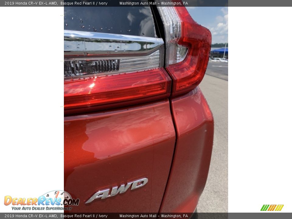 2019 Honda CR-V EX-L AWD Basque Red Pearl II / Ivory Photo #23