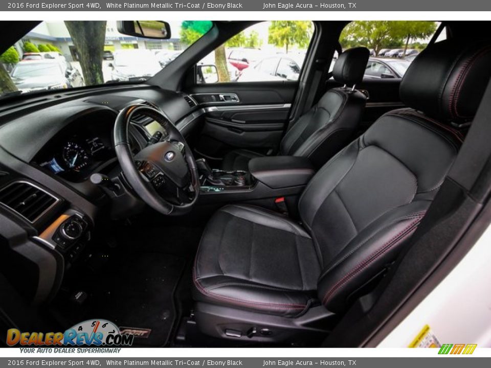2016 Ford Explorer Sport 4WD White Platinum Metallic Tri-Coat / Ebony Black Photo #18