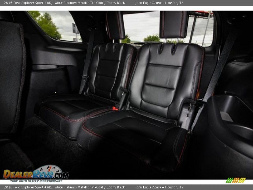 2016 Ford Explorer Sport 4WD White Platinum Metallic Tri-Coat / Ebony Black Photo #21