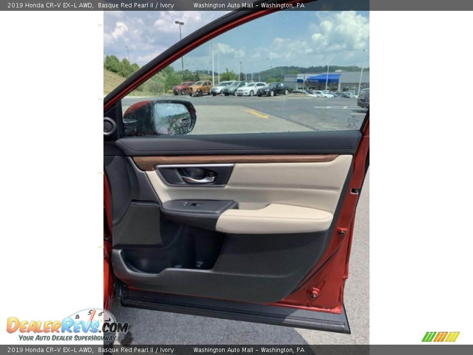 2019 Honda CR-V EX-L AWD Basque Red Pearl II / Ivory Photo #27