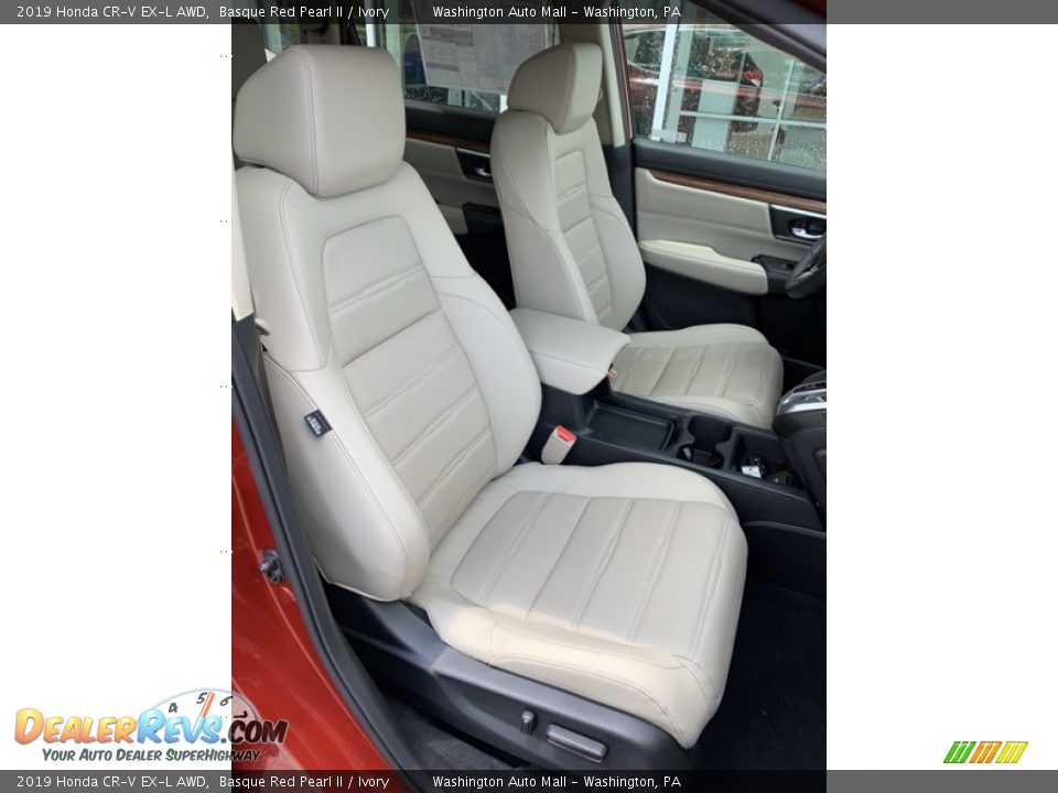 2019 Honda CR-V EX-L AWD Basque Red Pearl II / Ivory Photo #28