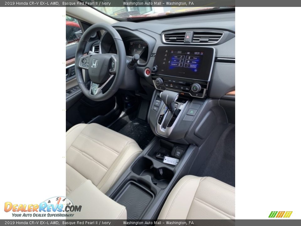 2019 Honda CR-V EX-L AWD Basque Red Pearl II / Ivory Photo #29