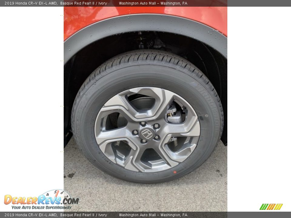 2019 Honda CR-V EX-L AWD Basque Red Pearl II / Ivory Photo #31