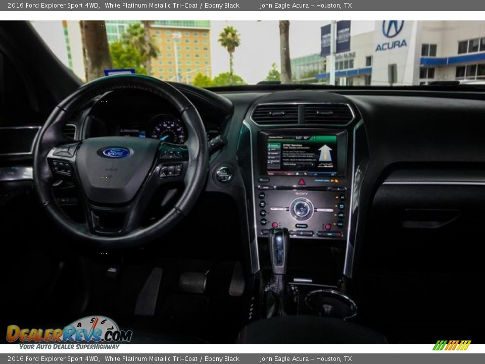 2016 Ford Explorer Sport 4WD White Platinum Metallic Tri-Coat / Ebony Black Photo #27