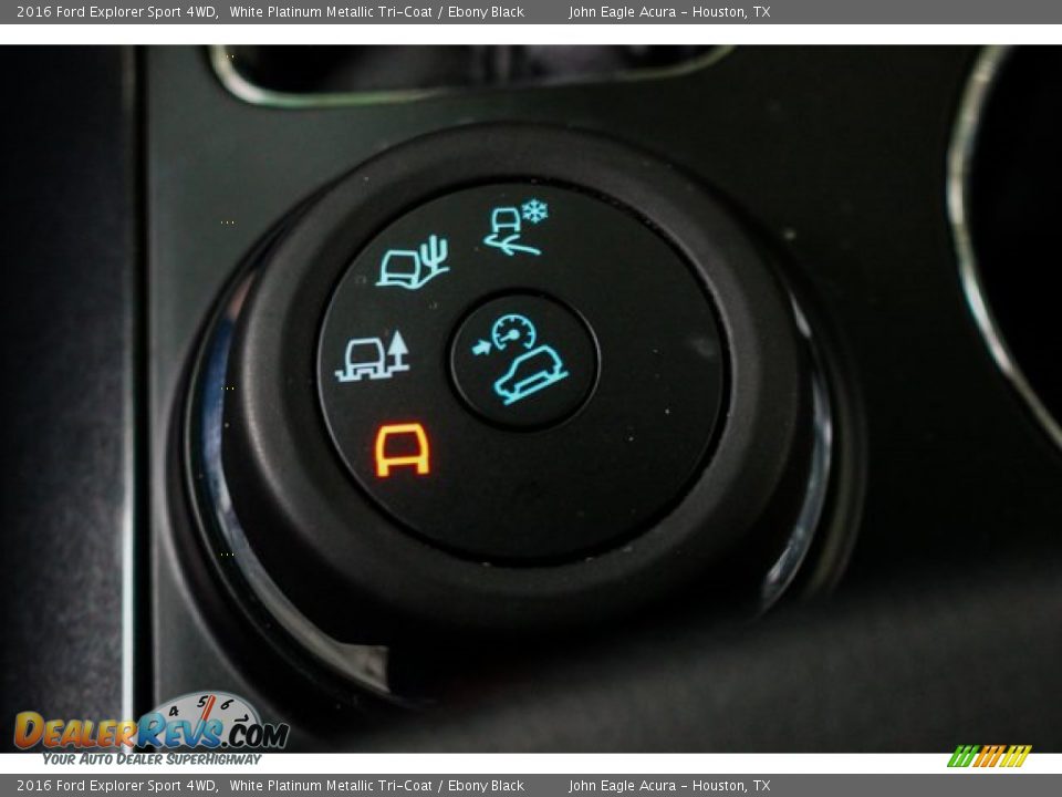 2016 Ford Explorer Sport 4WD White Platinum Metallic Tri-Coat / Ebony Black Photo #32