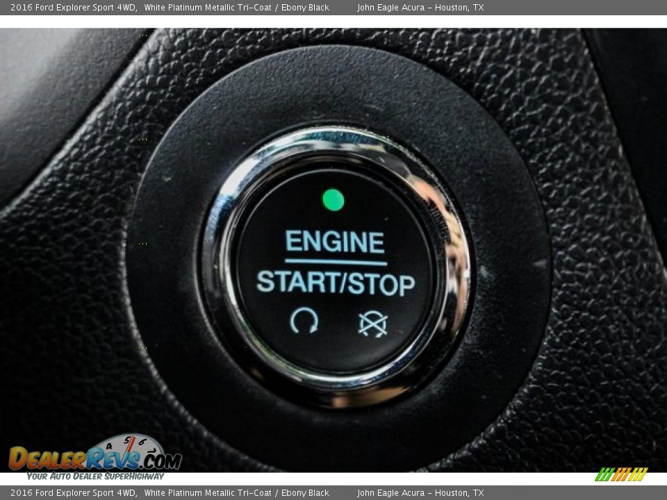 2016 Ford Explorer Sport 4WD White Platinum Metallic Tri-Coat / Ebony Black Photo #33