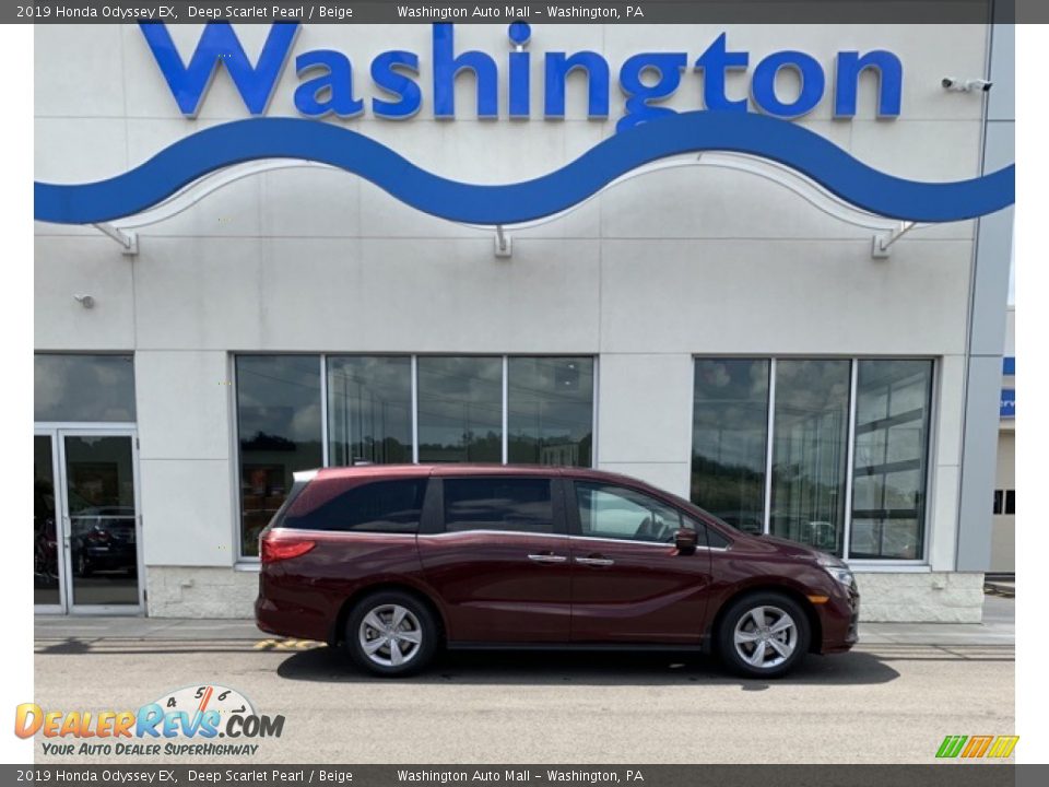 2019 Honda Odyssey EX Deep Scarlet Pearl / Beige Photo #1