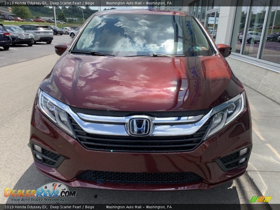 2019 Honda Odyssey EX Deep Scarlet Pearl / Beige Photo #3