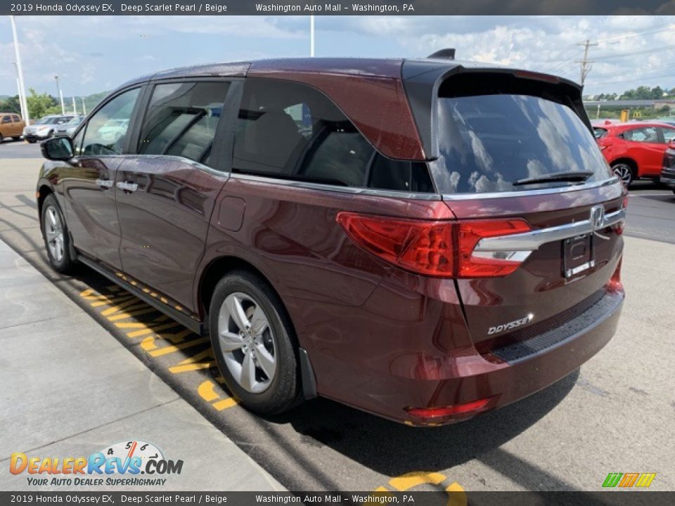 2019 Honda Odyssey EX Deep Scarlet Pearl / Beige Photo #5