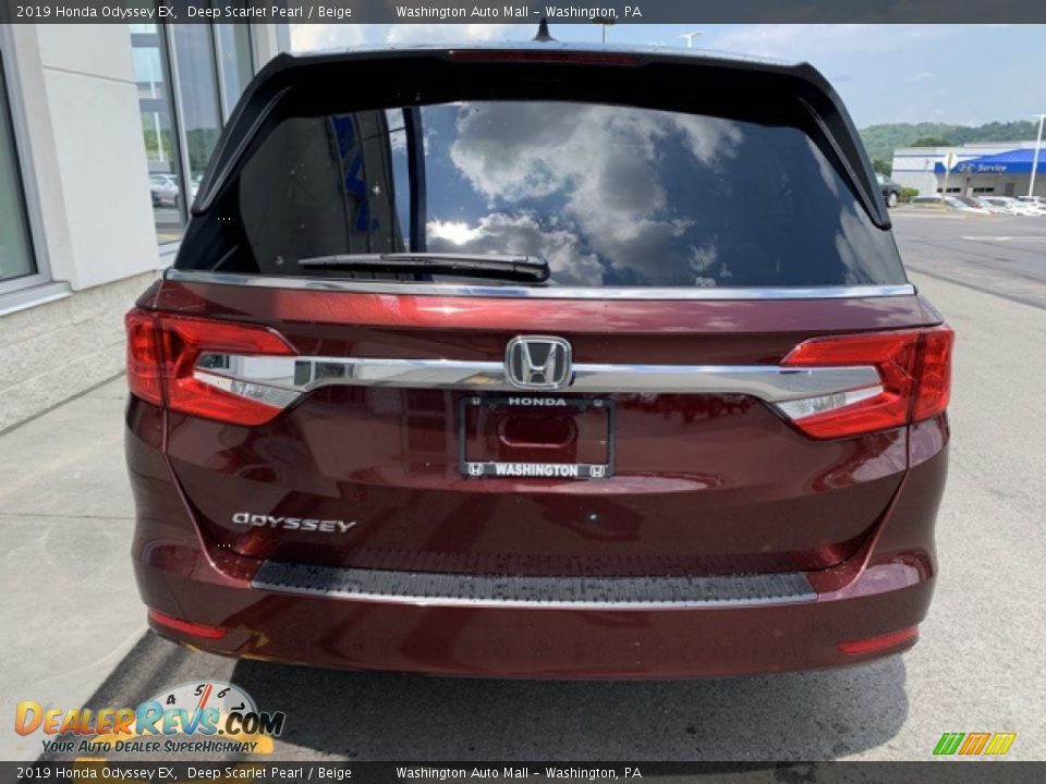 2019 Honda Odyssey EX Deep Scarlet Pearl / Beige Photo #6
