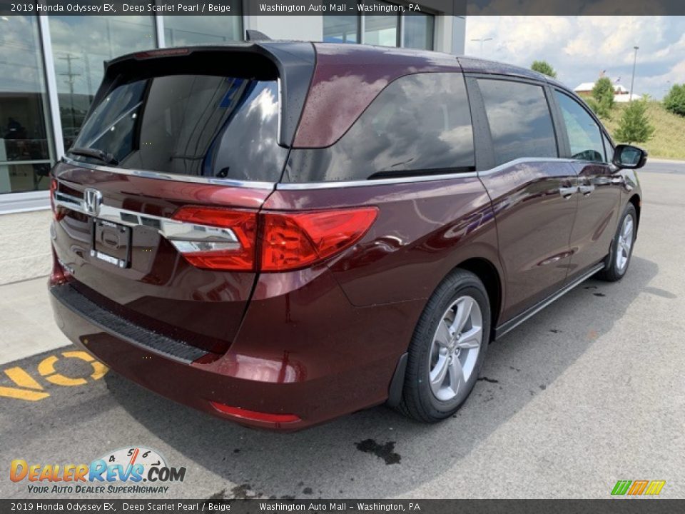 2019 Honda Odyssey EX Deep Scarlet Pearl / Beige Photo #7