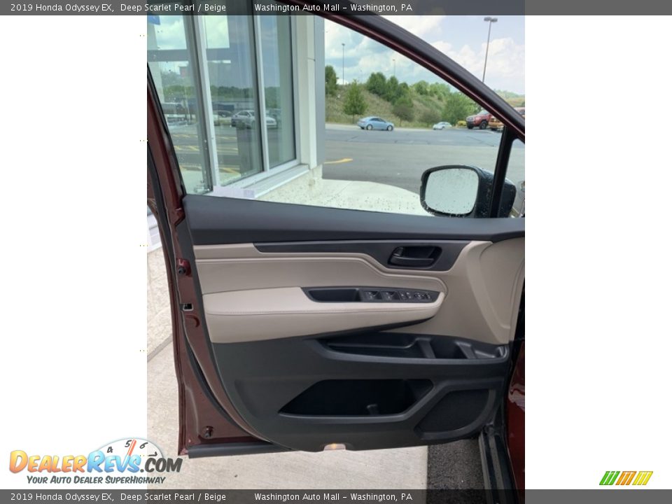 2019 Honda Odyssey EX Deep Scarlet Pearl / Beige Photo #10