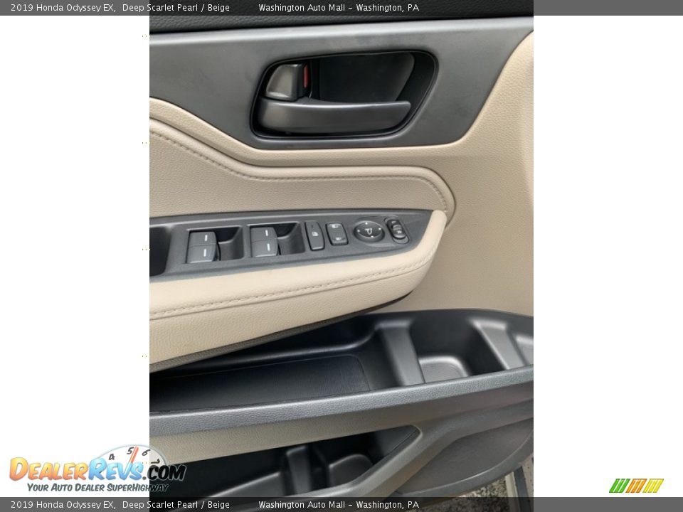 2019 Honda Odyssey EX Deep Scarlet Pearl / Beige Photo #11