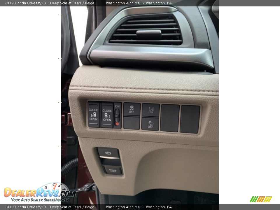 2019 Honda Odyssey EX Deep Scarlet Pearl / Beige Photo #12