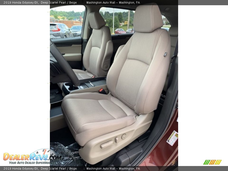 2019 Honda Odyssey EX Deep Scarlet Pearl / Beige Photo #14