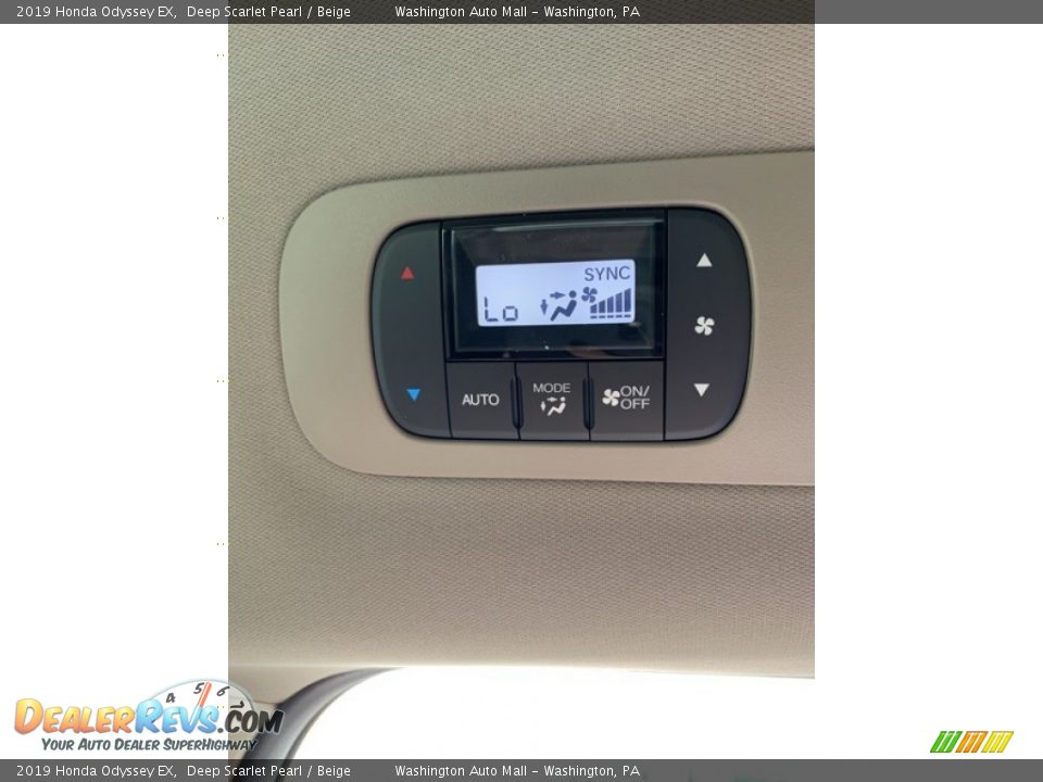 2019 Honda Odyssey EX Deep Scarlet Pearl / Beige Photo #25