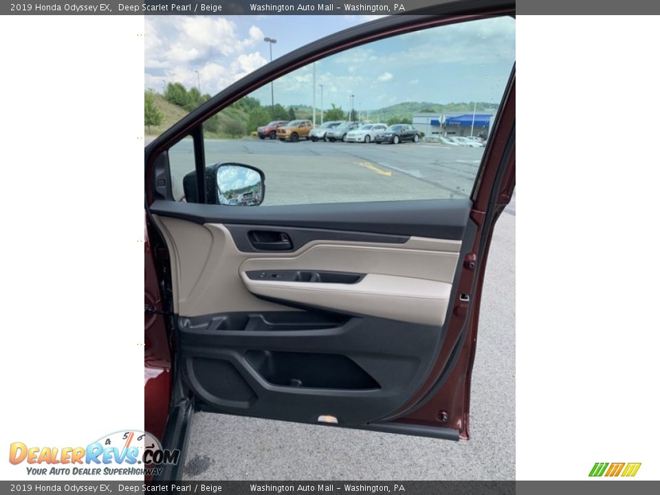 2019 Honda Odyssey EX Deep Scarlet Pearl / Beige Photo #26