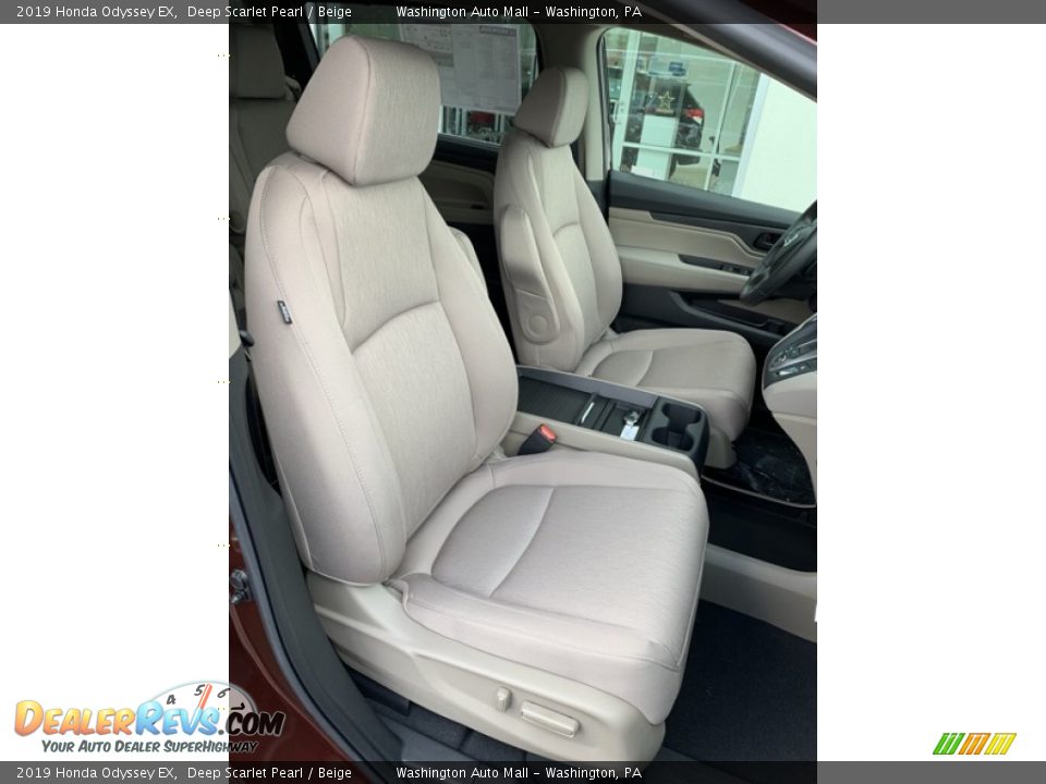 2019 Honda Odyssey EX Deep Scarlet Pearl / Beige Photo #27