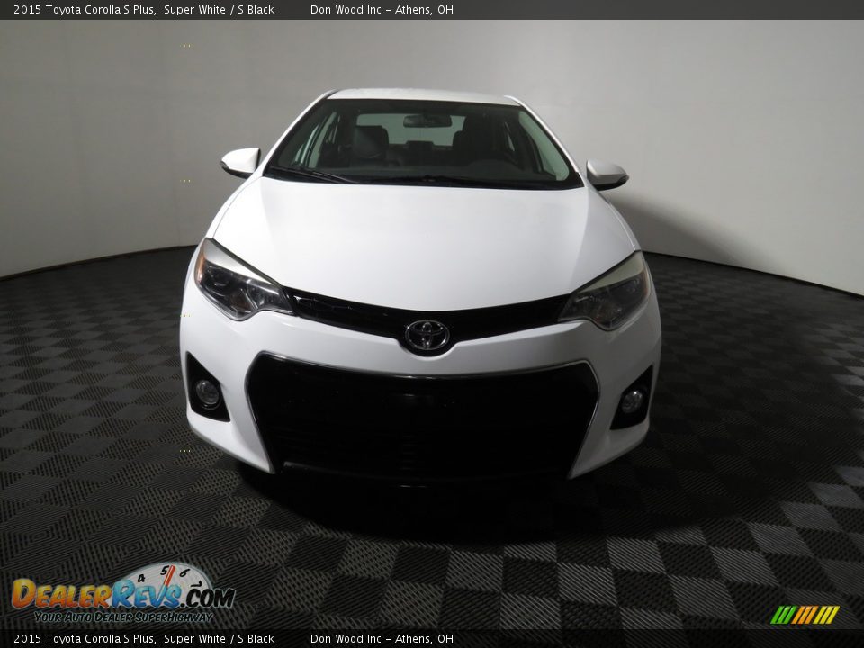 2015 Toyota Corolla S Plus Super White / S Black Photo #4
