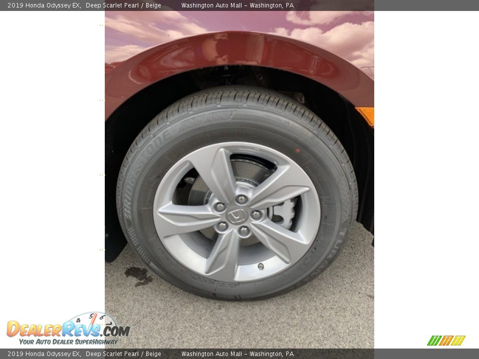 2019 Honda Odyssey EX Deep Scarlet Pearl / Beige Photo #30