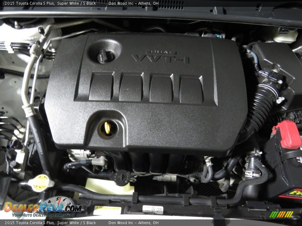 2015 Toyota Corolla S Plus Super White / S Black Photo #6
