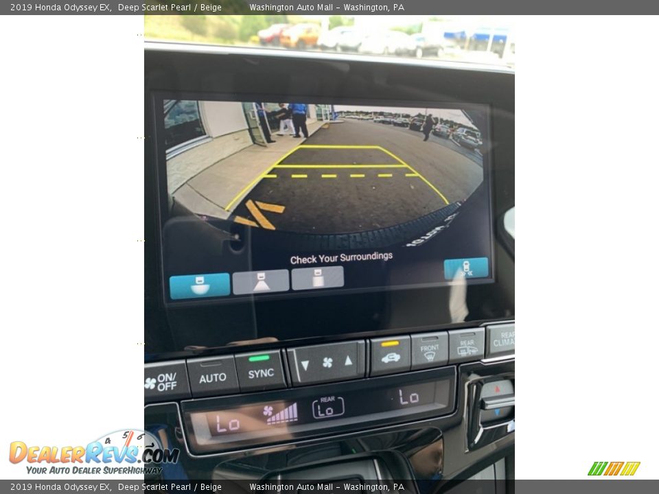 2019 Honda Odyssey EX Deep Scarlet Pearl / Beige Photo #33