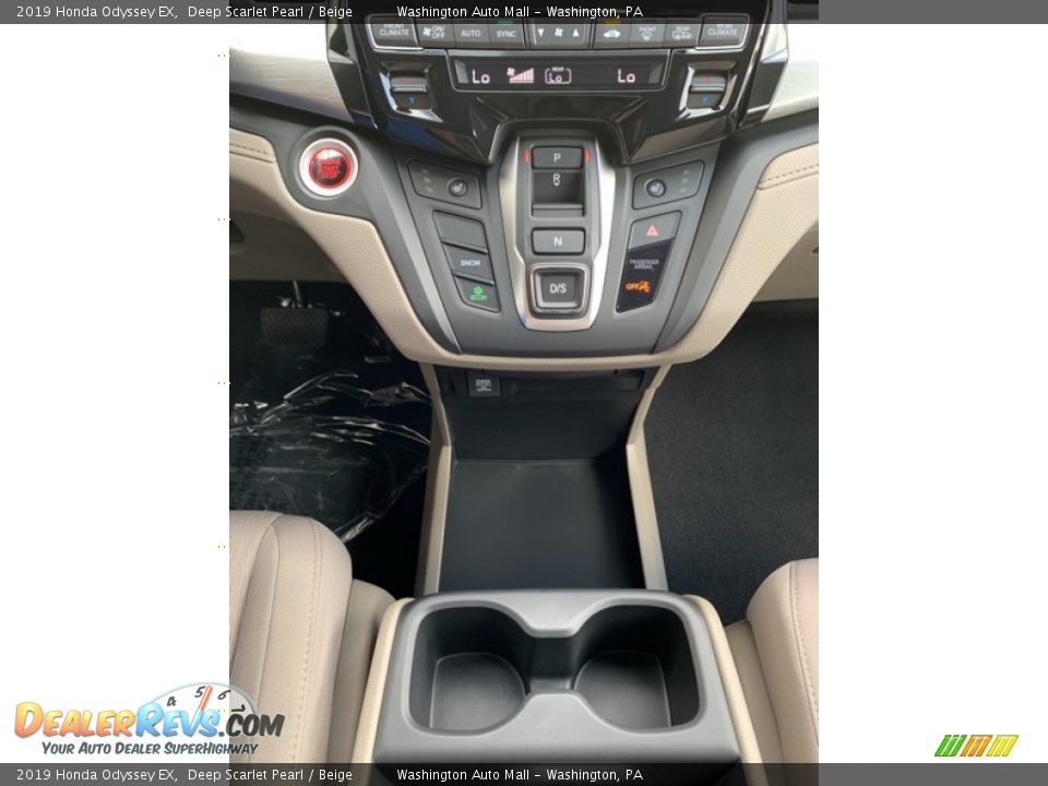 2019 Honda Odyssey EX Deep Scarlet Pearl / Beige Photo #34