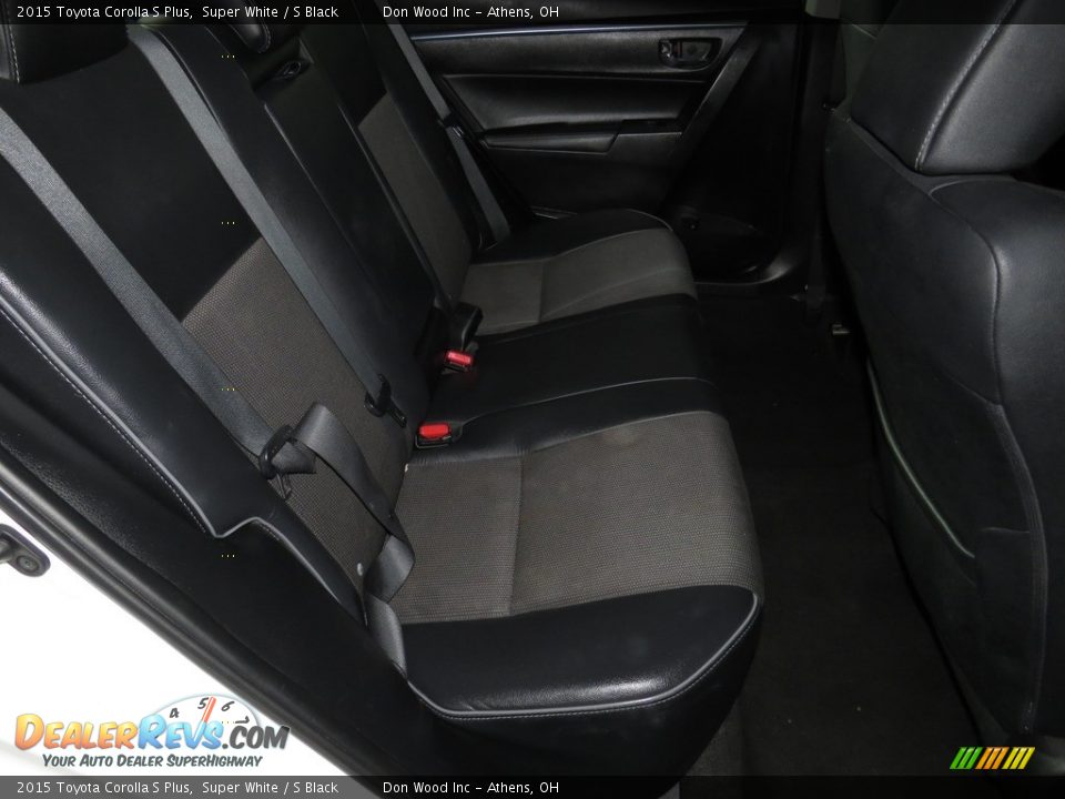 2015 Toyota Corolla S Plus Super White / S Black Photo #22