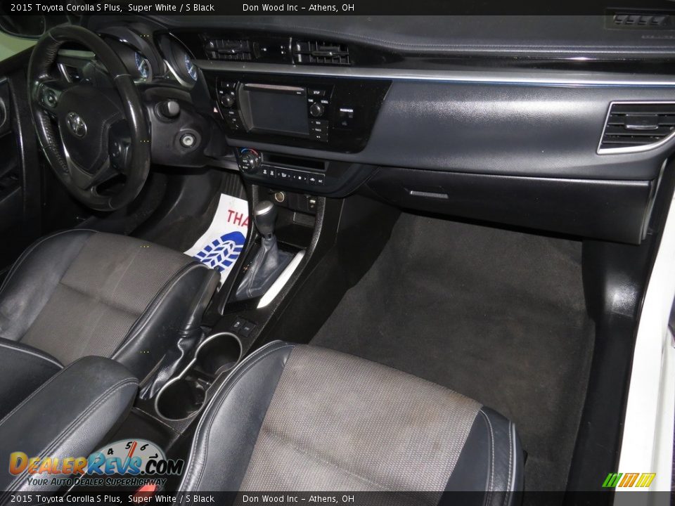 2015 Toyota Corolla S Plus Super White / S Black Photo #25