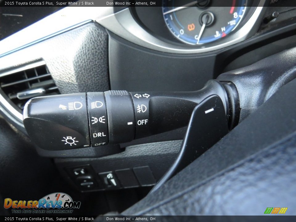 2015 Toyota Corolla S Plus Super White / S Black Photo #30