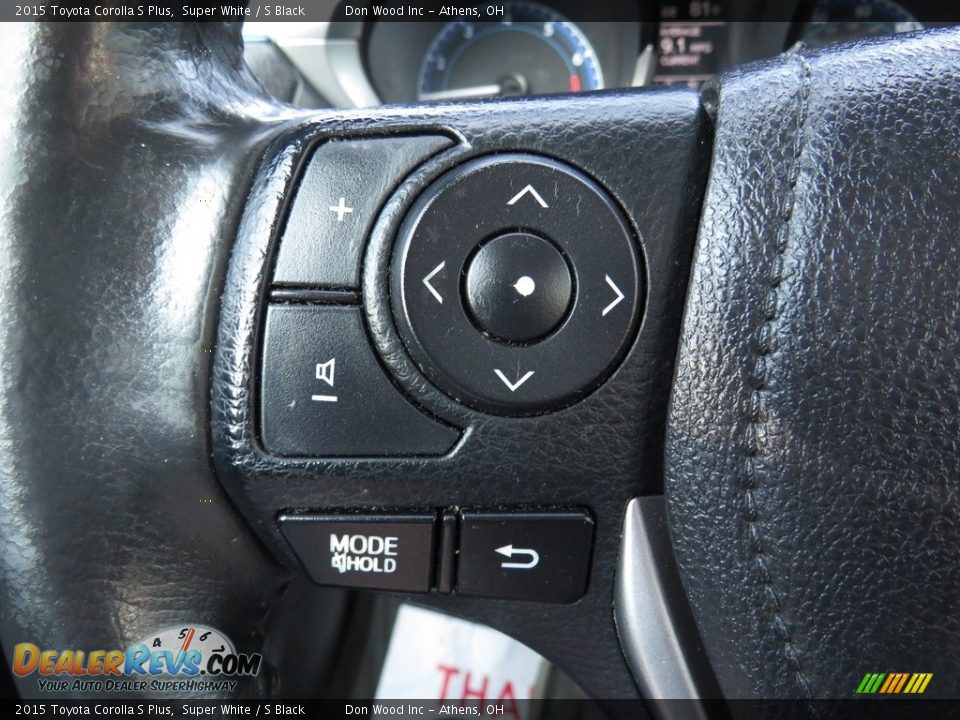 2015 Toyota Corolla S Plus Super White / S Black Photo #32