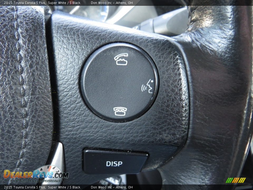 2015 Toyota Corolla S Plus Super White / S Black Photo #33