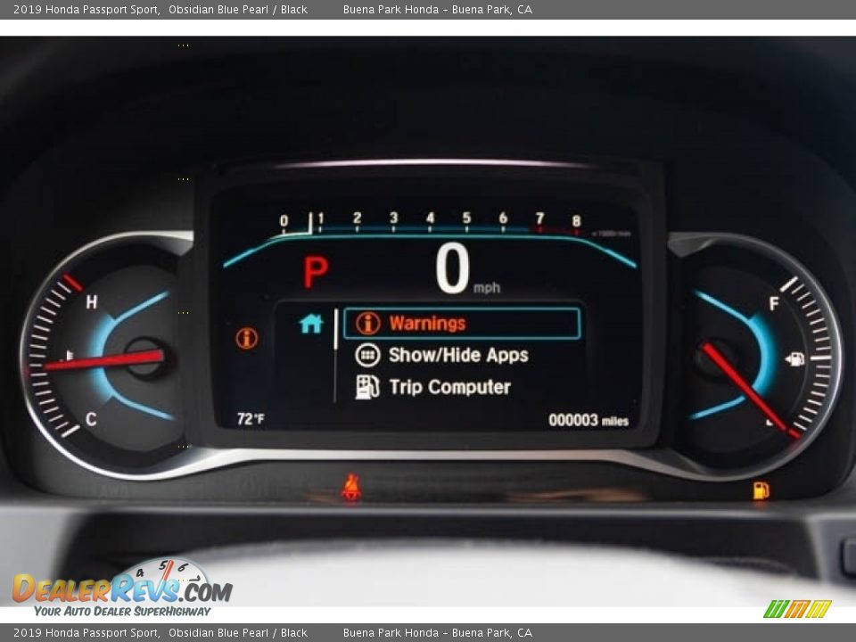2019 Honda Passport Sport Gauges Photo #36