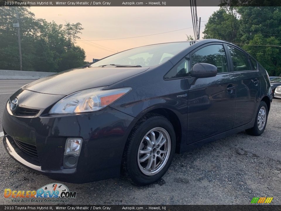2010 Toyota Prius Hybrid III Winter Gray Metallic / Dark Gray Photo #7