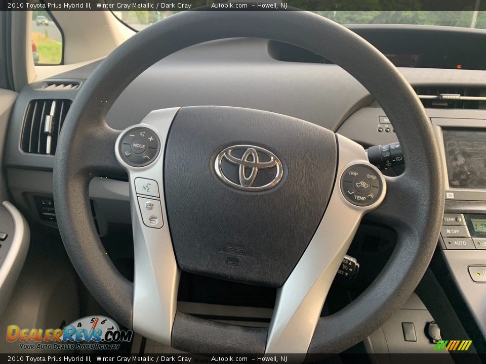 2010 Toyota Prius Hybrid III Winter Gray Metallic / Dark Gray Photo #15