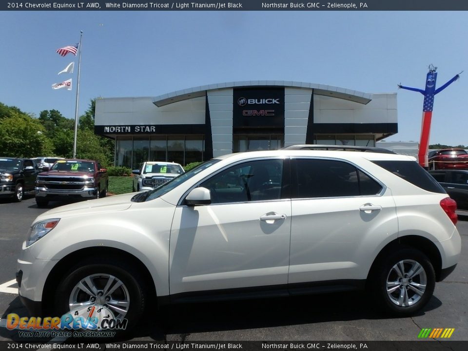 2014 Chevrolet Equinox LT AWD White Diamond Tricoat / Light Titanium/Jet Black Photo #1