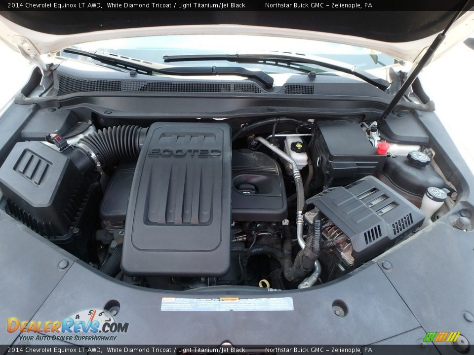 2014 Chevrolet Equinox LT AWD White Diamond Tricoat / Light Titanium/Jet Black Photo #2