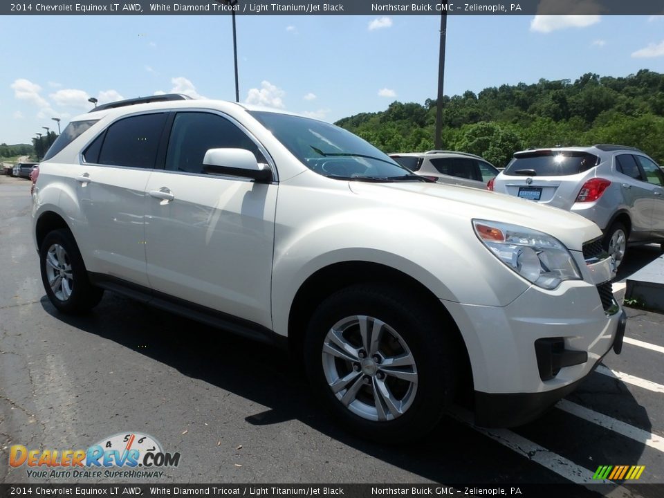 2014 Chevrolet Equinox LT AWD White Diamond Tricoat / Light Titanium/Jet Black Photo #4