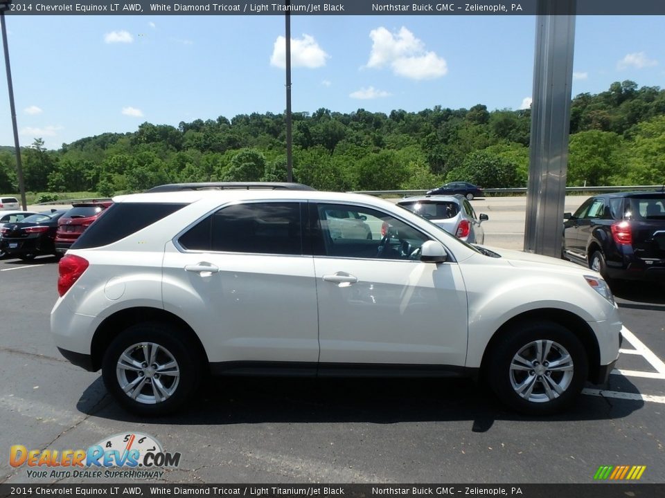 2014 Chevrolet Equinox LT AWD White Diamond Tricoat / Light Titanium/Jet Black Photo #5