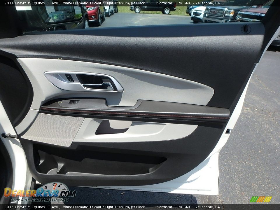 2014 Chevrolet Equinox LT AWD White Diamond Tricoat / Light Titanium/Jet Black Photo #7