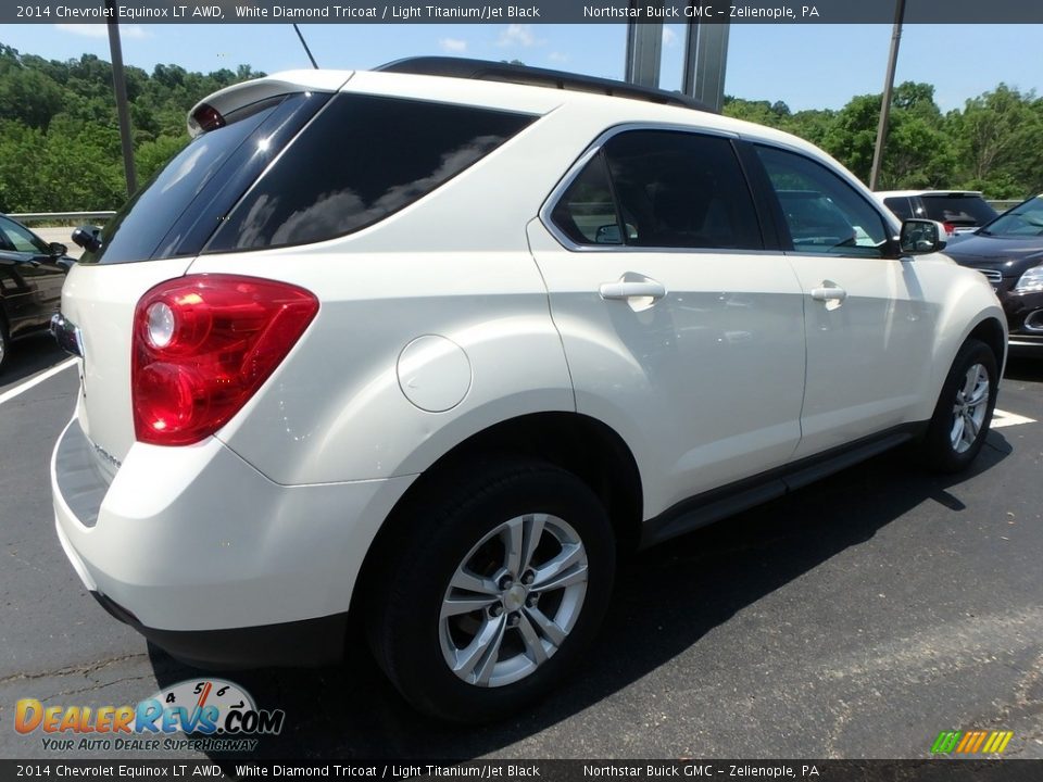 2014 Chevrolet Equinox LT AWD White Diamond Tricoat / Light Titanium/Jet Black Photo #9