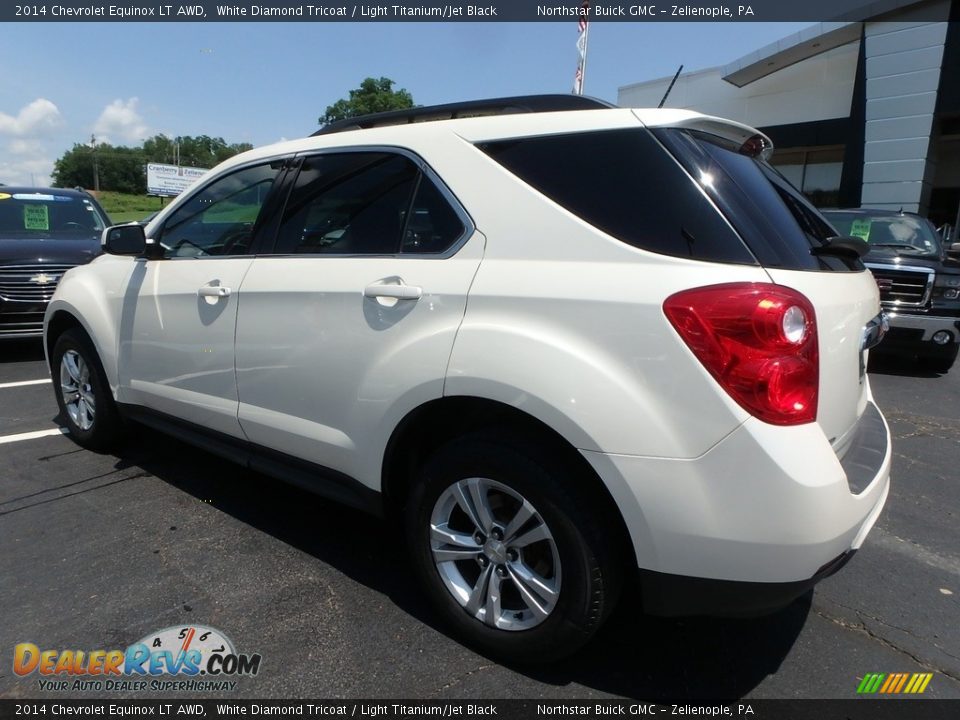 2014 Chevrolet Equinox LT AWD White Diamond Tricoat / Light Titanium/Jet Black Photo #12