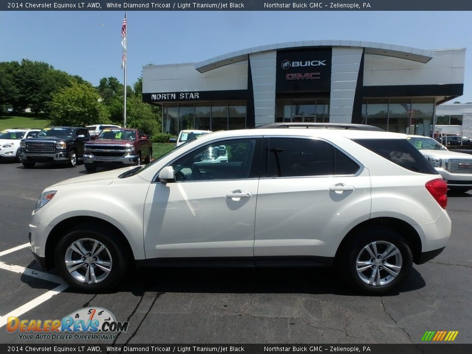 2014 Chevrolet Equinox LT AWD White Diamond Tricoat / Light Titanium/Jet Black Photo #13
