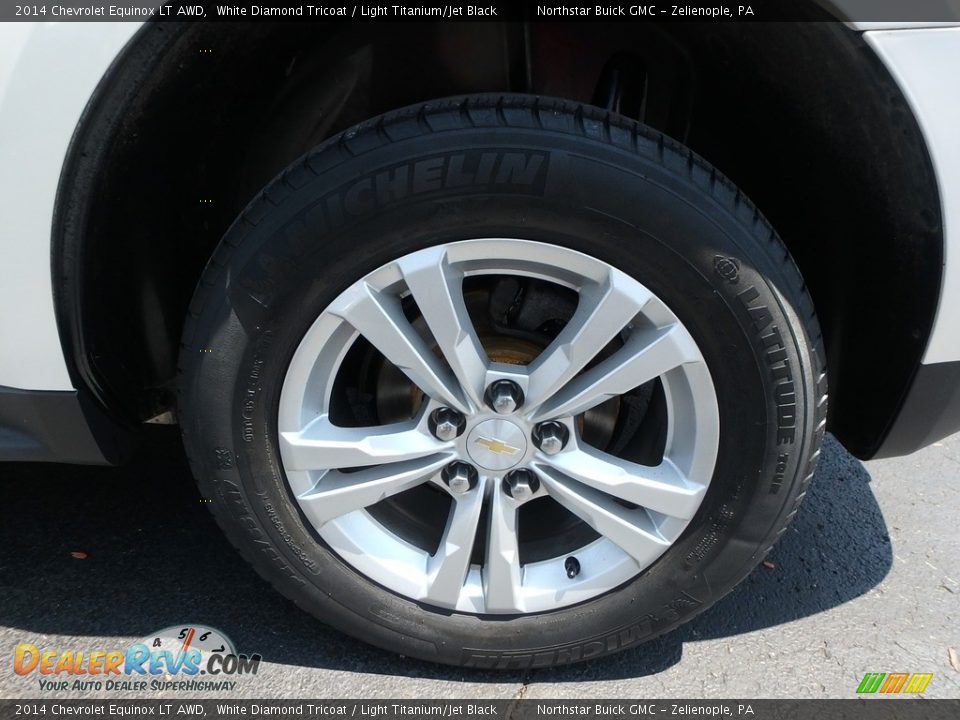 2014 Chevrolet Equinox LT AWD White Diamond Tricoat / Light Titanium/Jet Black Photo #14