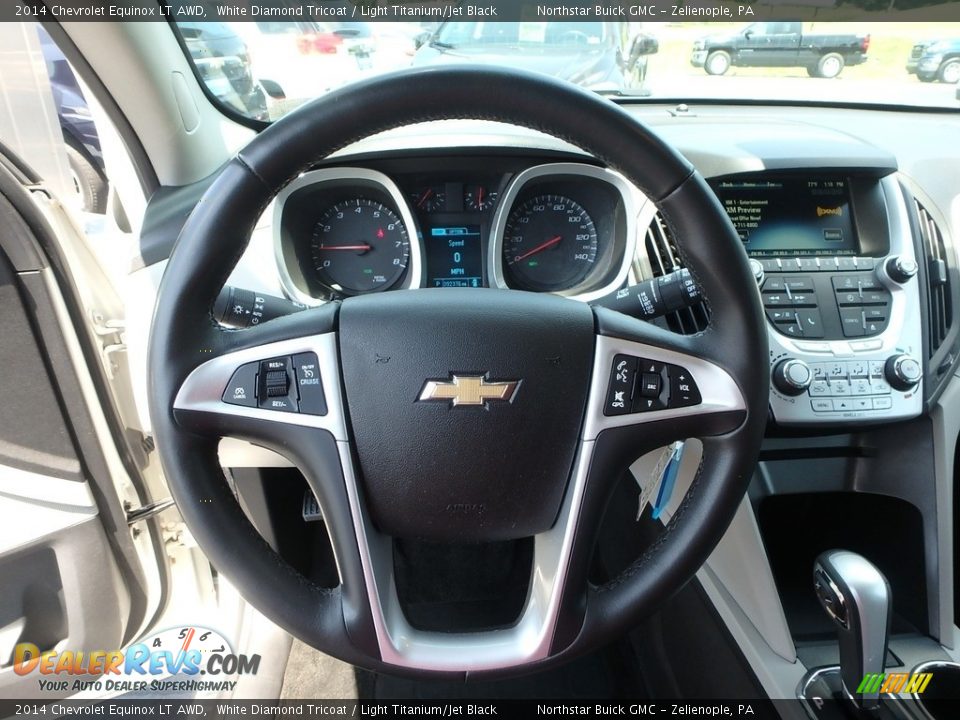 2014 Chevrolet Equinox LT AWD White Diamond Tricoat / Light Titanium/Jet Black Photo #24